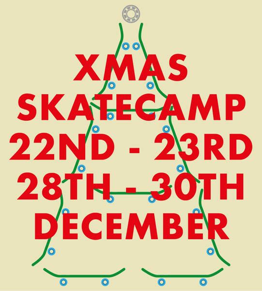 Skate Camp Christmas 2016 - 5 full days starting Dec 22nd at BAYSIXTY6 Skate Park
