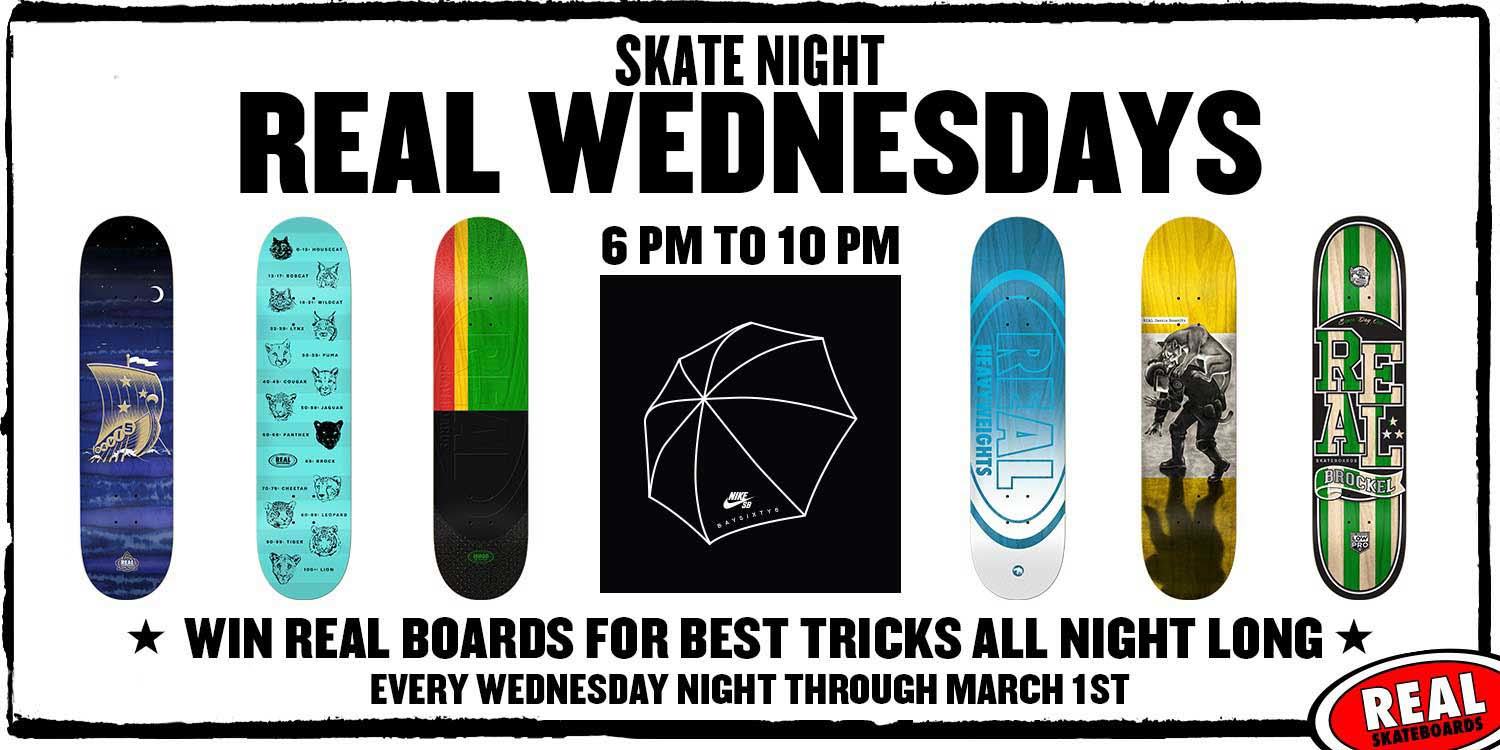 BAYSIXTY6 Skate Park Skate Night REAL Wednesdays