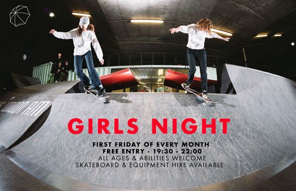 BAYSIXTY6 Skate Park Event Girls Skate Night first Friday every month
