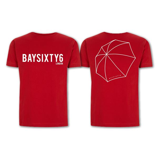 BAYSIXTY6 London Slim Fit T-Shirt - Stereo Red - BAYSIXTY6 Skate Shop