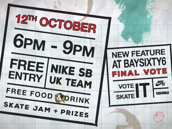 Vote it Skate it Help Choose The NEW BAYSIXTY6 OBSTACLE