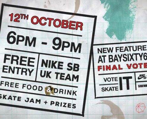 Vote it Skate it Help Choose The NEW BAYSIXTY6 OBSTACLE