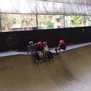 Skate Camper Jesse 9 nails 270 over hip at BAYSIXTY6 Skate Camp
