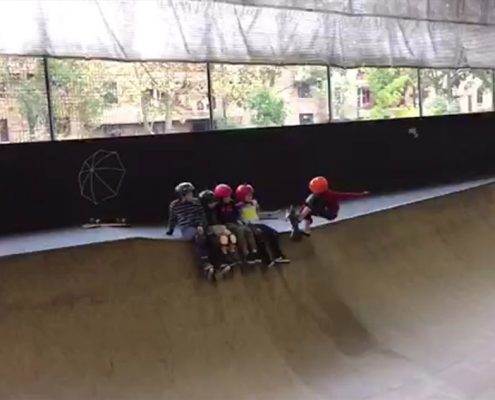 Skate Camper Jesse 9 nails 270 over hip at BAYSIXTY6 Skate Camp