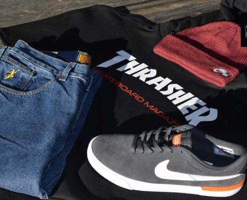 Koston Hypervulc Polar No Comply Jeans Thrasher Two Tone Hoodie at BAYSIXTY6 Skate Shop