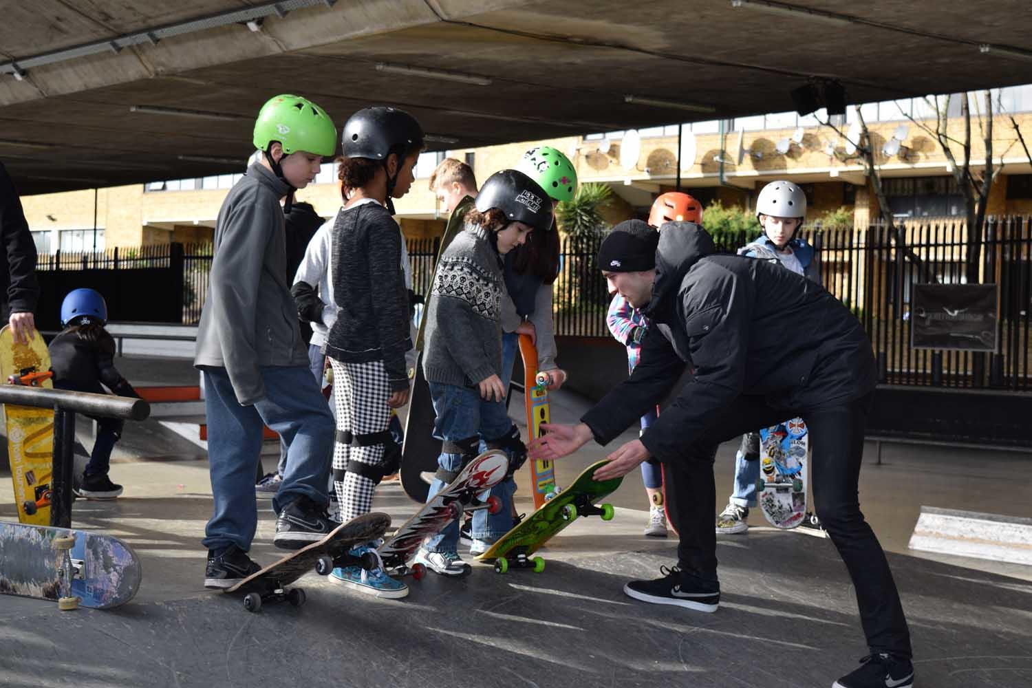 Skate Camp - Easter 2017 Hectors Beginners group Spring 2017 at BAYSIXTY6 Skate Park