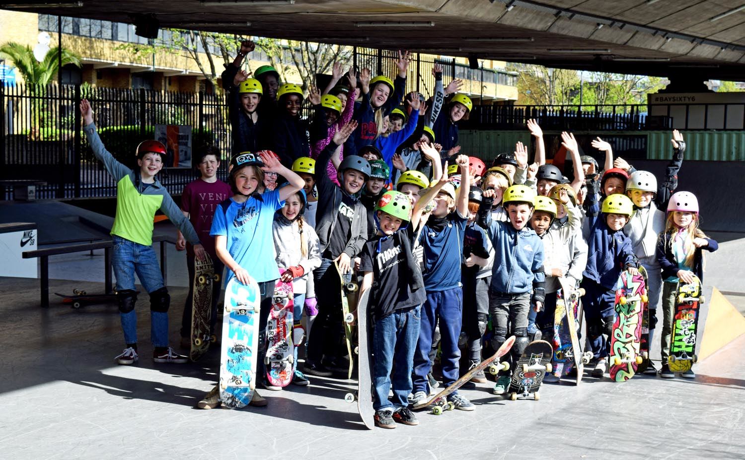 Skate Camp Easter 2017 at BAYSIXTY6 Skate Park beginners