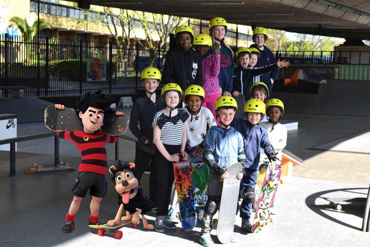 Dennis & Gnasher Take Over Beginners at BAYSIXTY6 Skate Park