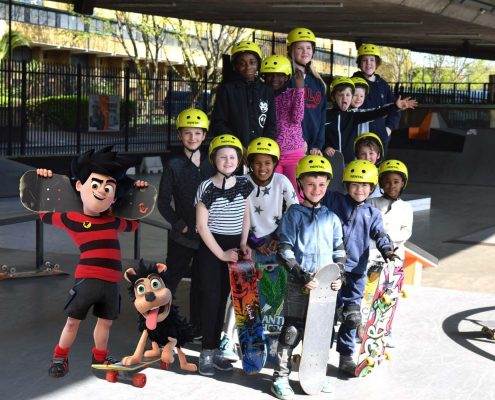 Dennis & Gnasher Take Over Beginners at BAYSIXTY6 Skate Park