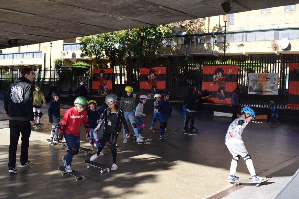 Beano boardslides into Skate Camp over October half term