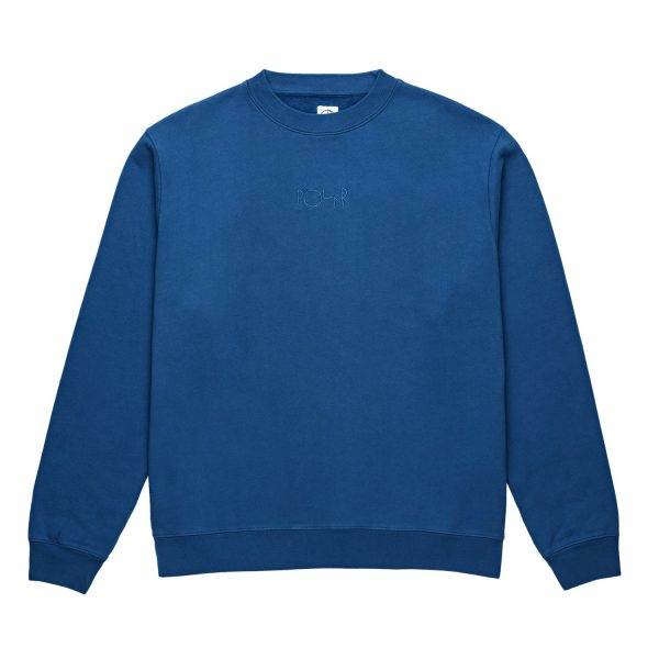 Polar Skate Co Heavyweight Default Crewneck Indigo Blue at BAYSIXTY6 Skate Shop