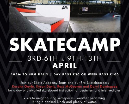Skate Camp Easter 2018 at BAYSIXTY6 Skate Park