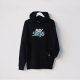 BAYSIXTY6 Hoodie Black Green logo at BAYSIXTY6 Skate Shop