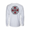 INA-LTE Independent Longsleeve Bar Cross T Shirt White at BAYSIXTY6 Skate Shop b