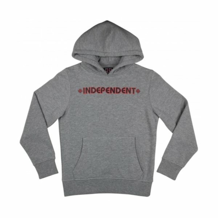 INA-YHD Independent Youth Hoodie Bar Cross Dark Heather at BAYSIXTY6 Skate Shop f