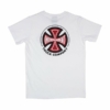 INA-YTE Independent Bar Cross Tee Youth White at BAYSIXTY6 Skate Shop b