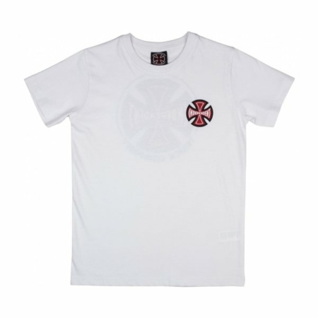 INA-YTE Independent Bar Cross Tee Youth White at BAYSIXTY6 Skate Shop f