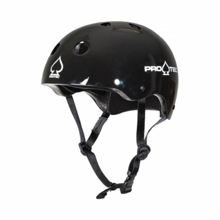 PRT-PHE-9032 Pro-Tec Helmet Classic Certified Gloss Black at BAYSIXTY6 Skate Shop