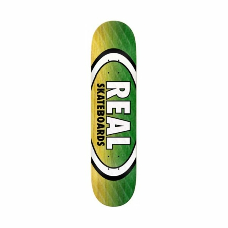 Real Parallel Crossfade Oval Dark Green Yellow Deck 8.38" at BAYSIXTY6 Skate Shop