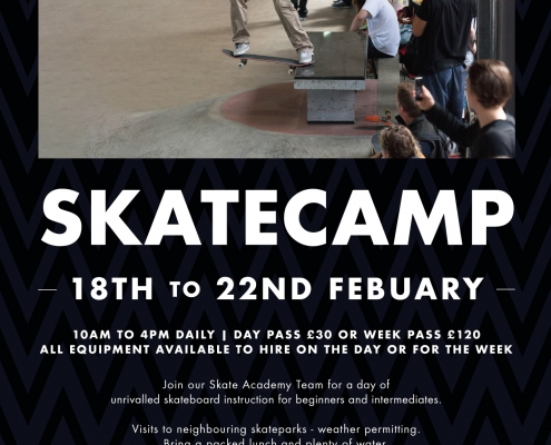 Skate Camp Spring Half Term 2019 at BAYSIXTY6 Skate Park
