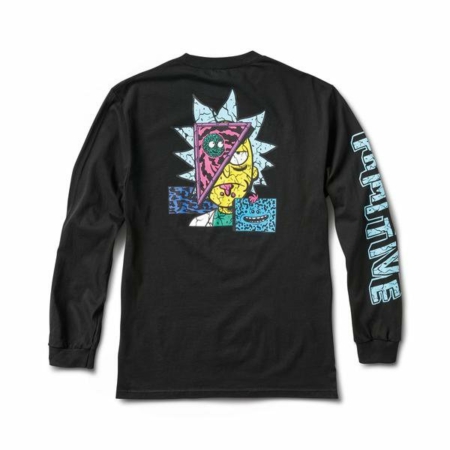 Primitive Rick Destructed LS T-Shirt Black at BAYSIXTY6 Skate Shop