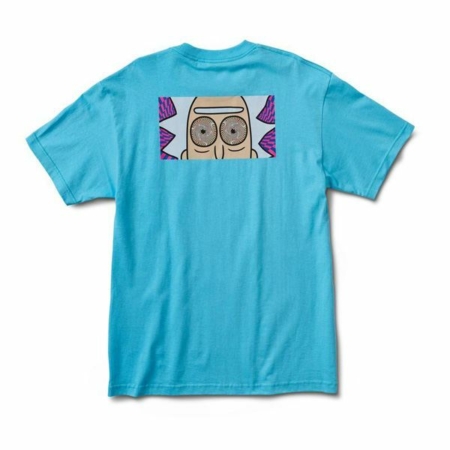Primitive Rick Hypno Eyes T-Shirt in Pacific Blue at BAYSIXTY6 Skate Shop