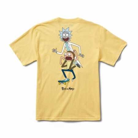 Primitive Rick and Morty T-Shirt in Banana at BAYSIXTY6 Skate Shop