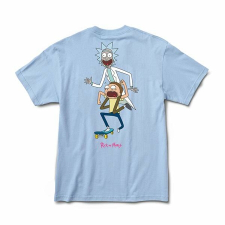 Primitive Rick and Morty T-Shirt in Powder Blue at BAYSIXTY6 Skate Shop