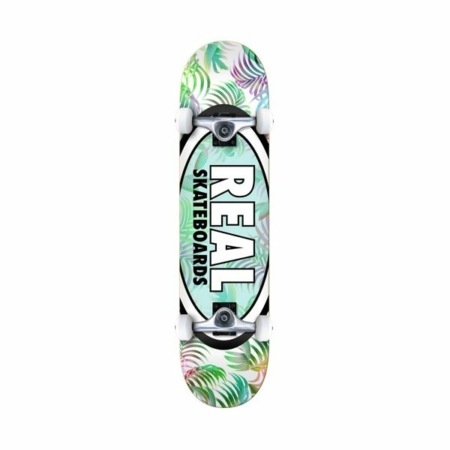 Real Complete Tropics Oval Md White Green Teal 7.75