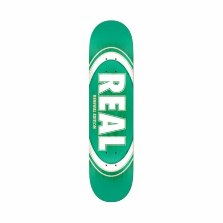 Real Oval Burst Fade Green Deck 7.75" at BAYSIXTY6 Skate Shop