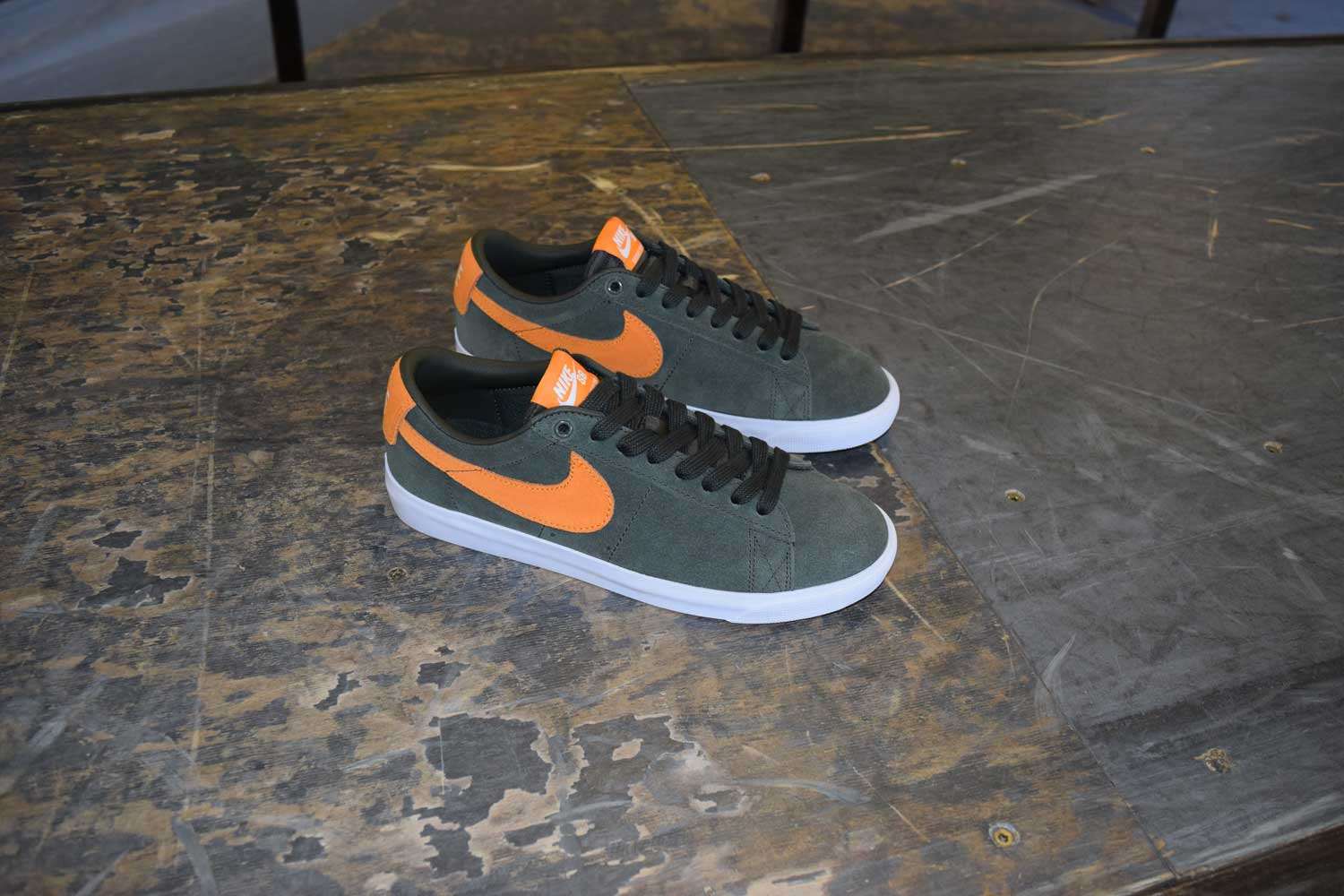 Nike SB Blazer Low GT Sequoia Kumquat at BAYSIXTY6 Skate Shop
