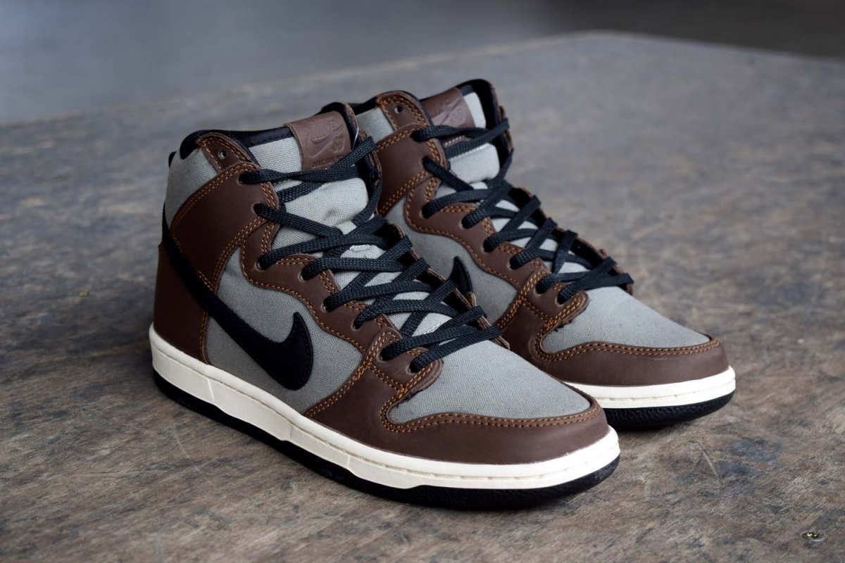 Nike SB Dunk High Pro Baroque Brown Black Jade at BAYSIXTY6 Skate Shop angle