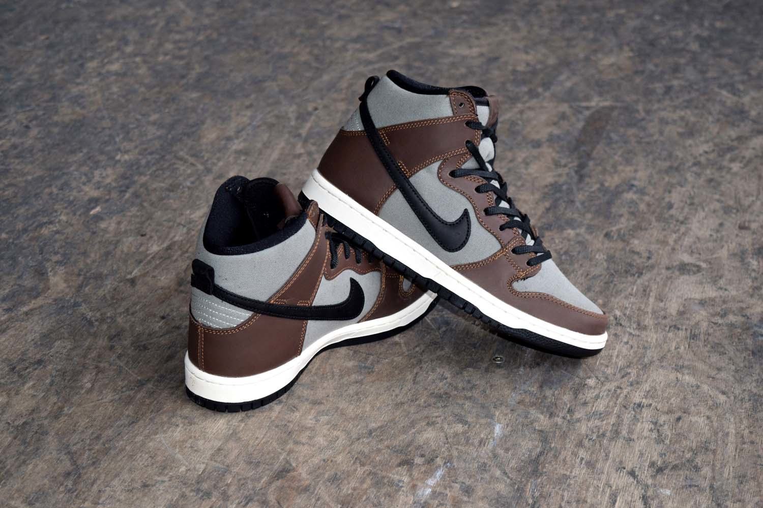 Nike SB Dunk High Pro Baroque Brown Black Jade at BAYSIXTY6 Skate Shop rear
