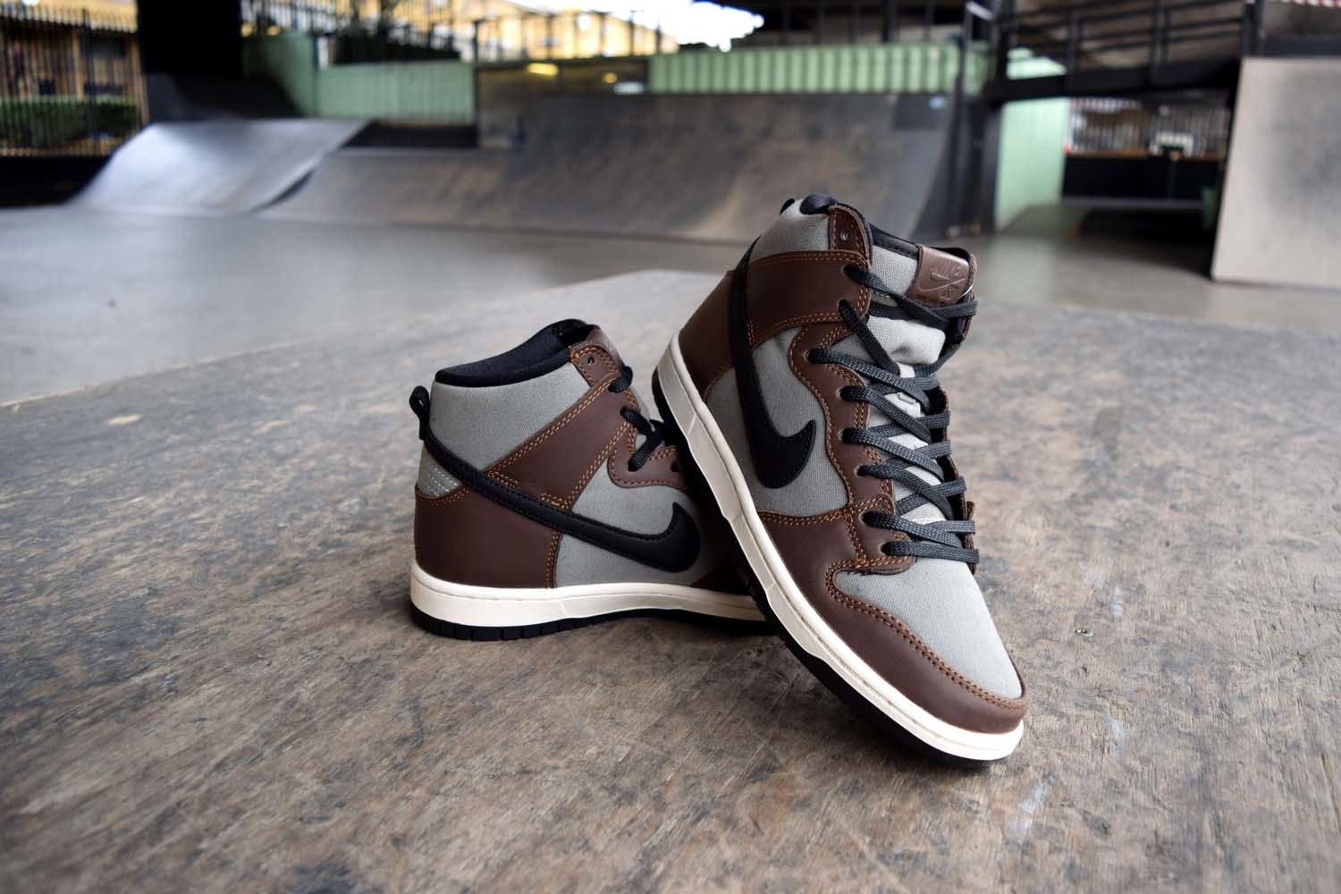 Nike SB Dunk High Pro Baroque Brown Black Jade at BAYSIXTY6 Skate Shop slider