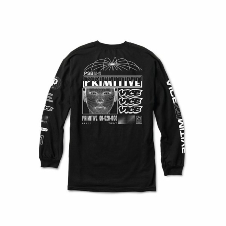 Primitve Vice Feed LS Tee Black at BAYSIXTY6 Skate Shop b