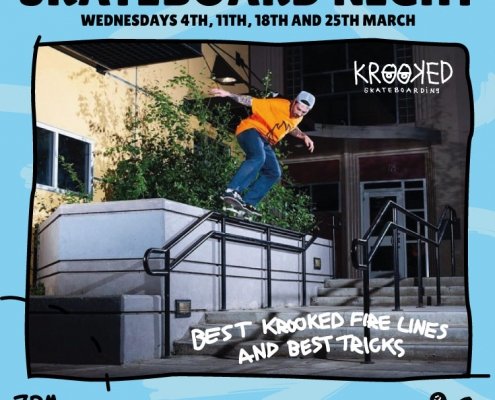 Skateboard Night Krooked Wednesdays at BAYSIXTY6 Skate Park