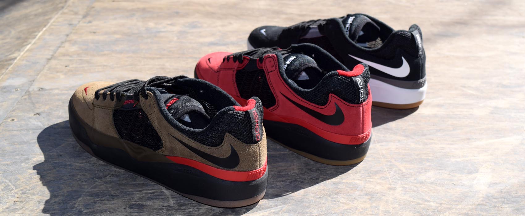 Nike SB Ishod Wair Skateboarding Shoe Triple at BAYSIXTY6 Skate Shop rear