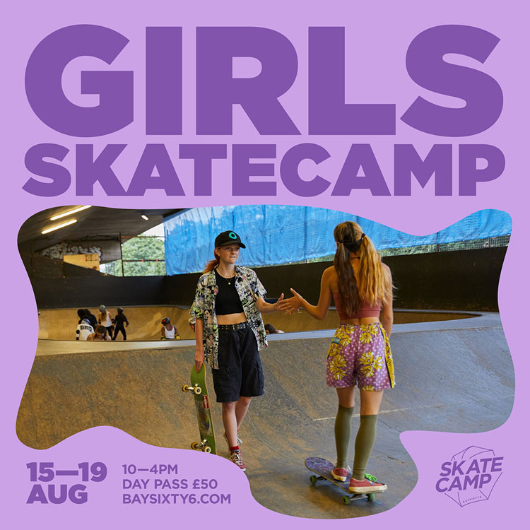 Girls Skate Camp Summer 2022 at BAYSIXTY6 Skate Park mpu